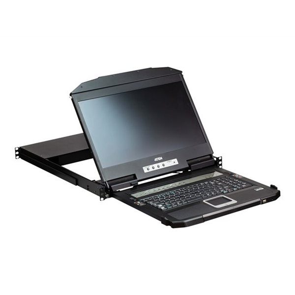 [PREMIUM] Aten 4-port USD HDMI Multi-View Dual Rail WideScreen LCD KVM Switch