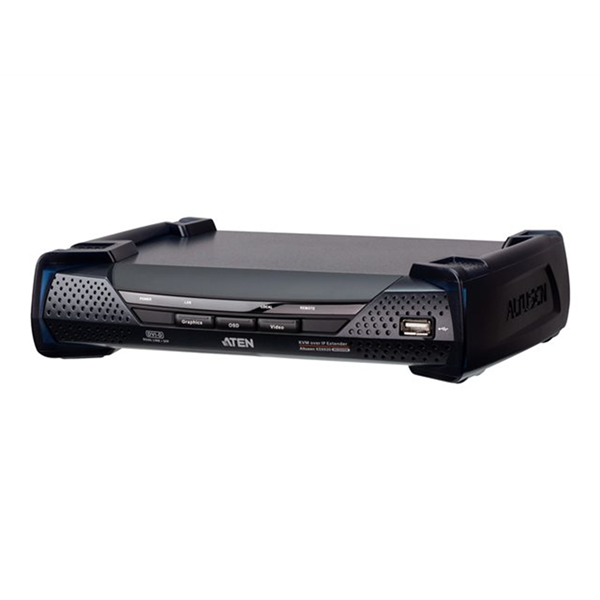 [PREMIUM] Aten USB 2K DVI-D Dual-Link KVM over IPReceiver with USB Peripheral Support  Power/LAN Redundancy (Dual SFP Slot)  RS-232 Contro