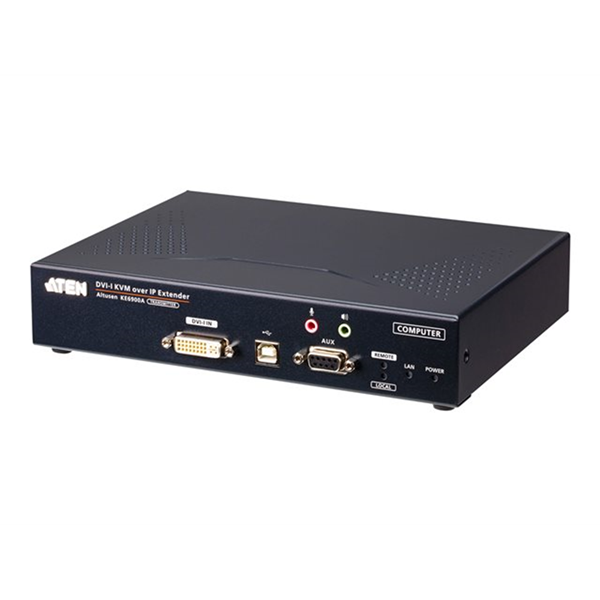 [PREMIUM] Aten USB DVI-I KVM over IP Transmitter with Local Console  Power/LAN Redundancy(SFP Slot)  RS-232 Control andAudio