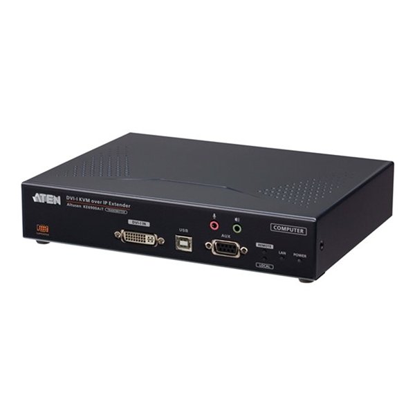 [PREMIUM] Aten USB DVI-I KVM over IP Transmitter with Internet Access  Local Console  Power/LAN Redundancy (SFP Slot)  RS-232 Control and