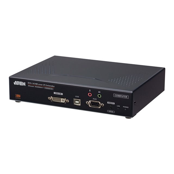 [PREMIUM] Aten USB DVI-I KVM over IP Transmitter with Internet Access  Local Console  Power/LAN Redundancy (SFP Slot)  RS-232 Control and