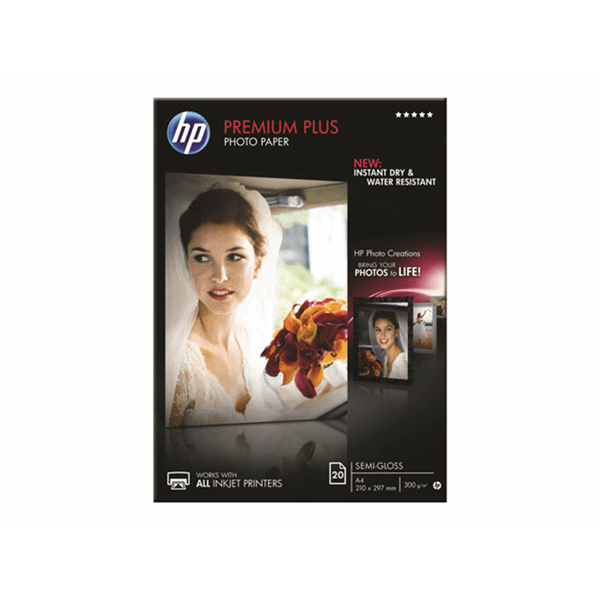 Premium Plus Semi-gloss Photo Paper wit300g/m2 A4 20 sheets 1-pack Premium Plus Semi-gloss Photo Paper wit300g/m2 A4 20 sheets 1-pack