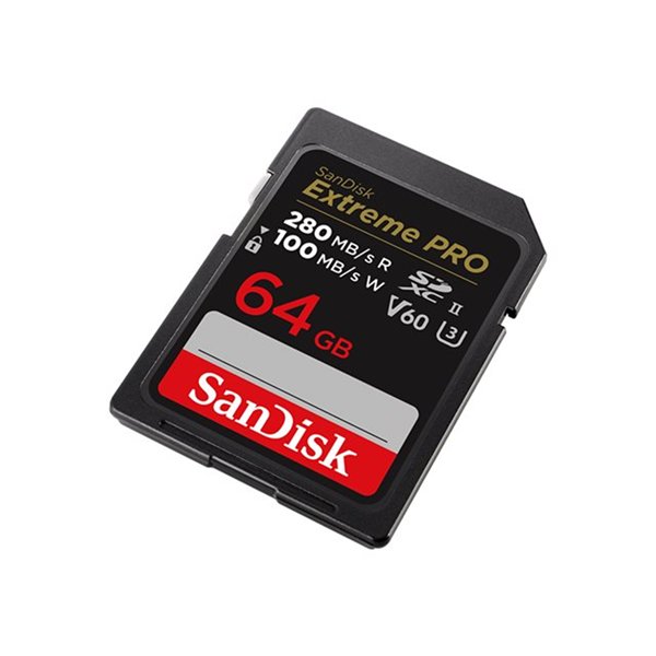 PRO 64GB V60 UHS-II SD cards 280/100MB/s