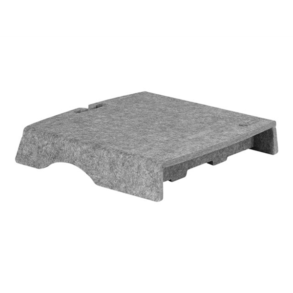 Q-riser 50 Circular Monitor Stand grey