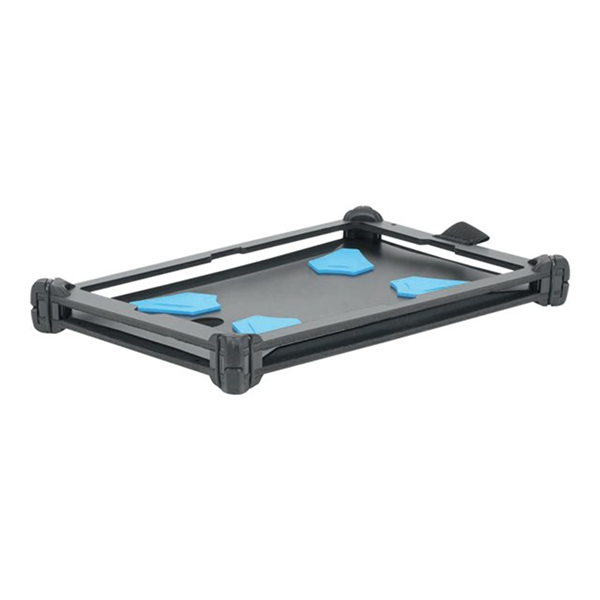 Resist case for Galaxy Tab Active 3  8.0i 2020-  With elastic hand strap and stylus holder - Delivered with shoulder strap - Black color