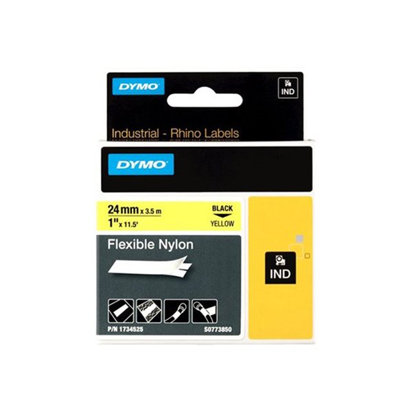 RHINO TAPE NYLON 24 MM GEEL