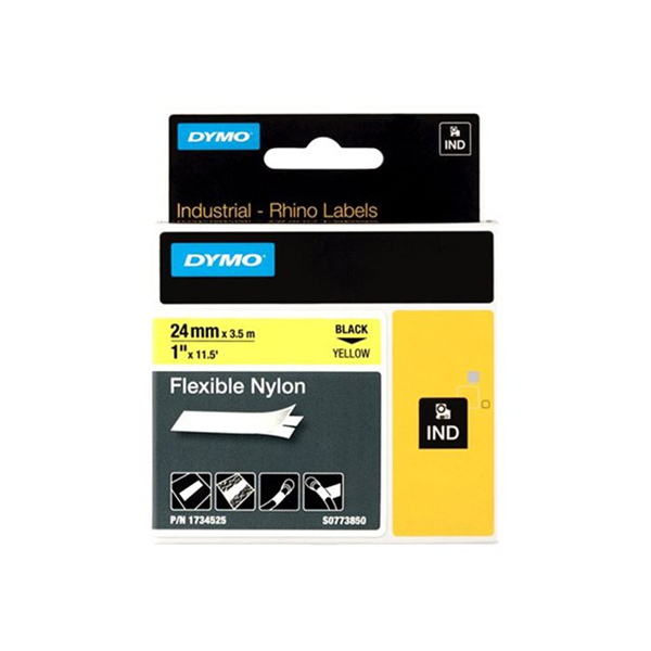 RHINO TAPE NYLON 24 MM GEEL