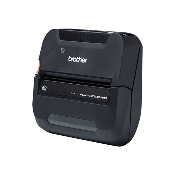 RJ 4250WB Mobiele RJ printer 203 x 203 dpi USB/Bluetooth/NFC/WiFi Airprint MFi gecertificeerd snelheid 127 mm/sec IP54 certificering - droptest tot 210 cm