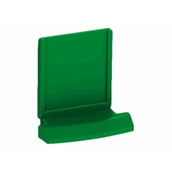 RJ45 SHUTTER GREEN PANEL 19IN 1U X 24