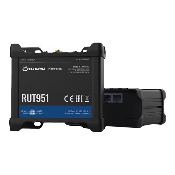 RUT951 with 3x PoE OUT (90W) functionality and eSIM + PSU RUT951 with 3x PoE OUT (90W) functionality and eSIM + PSU