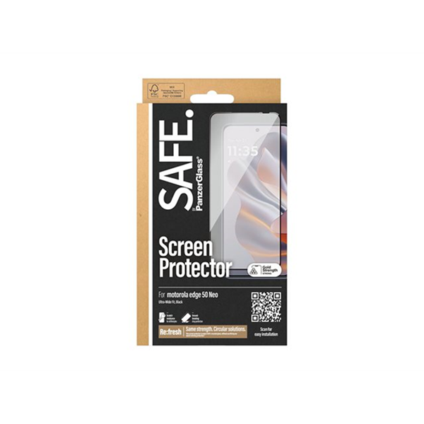 SAFE. by PanzerGlass - schermbeschermer voor mobiele telefoon - ultrabrede pasvorm