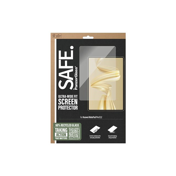 SAFE. by PanzerGlass - schermbeschermer voor tablet - ultrabrede pasvorm