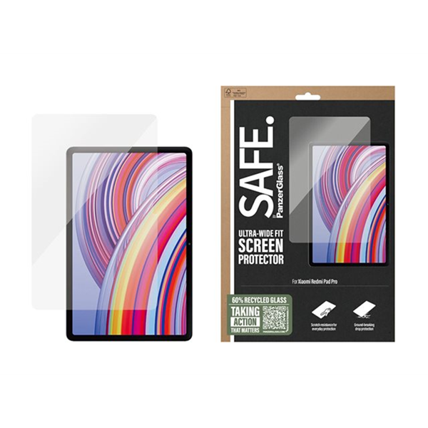 SAFE. by PanzerGlass - schermbeschermer voor tablet - ultrabrede pasvorm