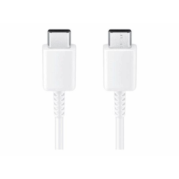 Samsung EP-DA705 - USB-kabel - USB-C (M) naar USB-C (M) - USB 2.0 - 3 A - 1 m -wit
