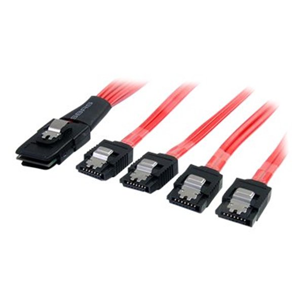 SAS Cable SFF-8087 to 4x Latching SATA