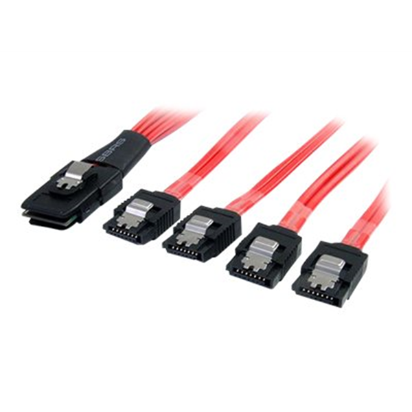 SAS Cable SFF-8087 to 4x Latching SATA