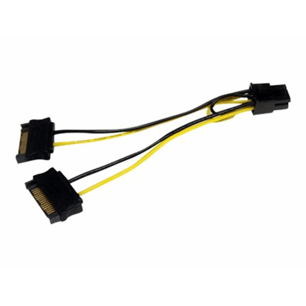 SATA to 6 Pin PCIe Power Cable Adapter SATA to 6 Pin PCIe Power Cable Adapter