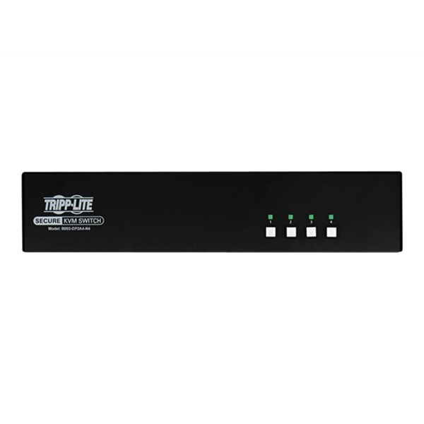 Secure KVM Switch 4-Port DisplayPort Dual Monitor NIAP PP 3.0
