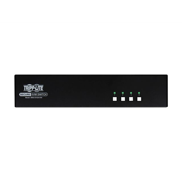 SECURE KVM SWITCH DUAL MONITOR DVI TO DVI - 4-PORT NIAP PP3.0