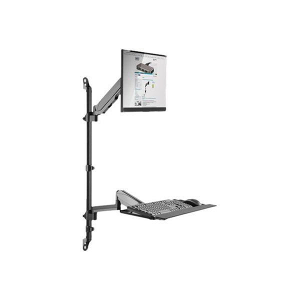 SINGLE SIT-STAND WORKSTATION WALL MOU