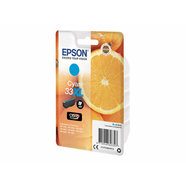 Singlepack Cyan 33XL Claria Premium Ink
