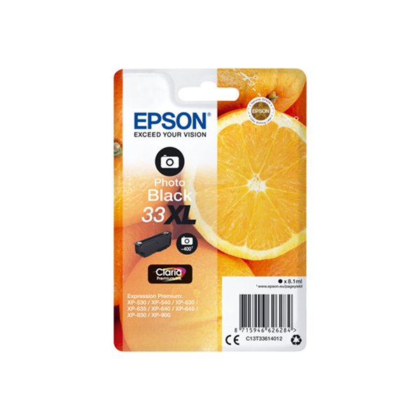 Singlepack Photo Black 33XL Claria Premium Ink