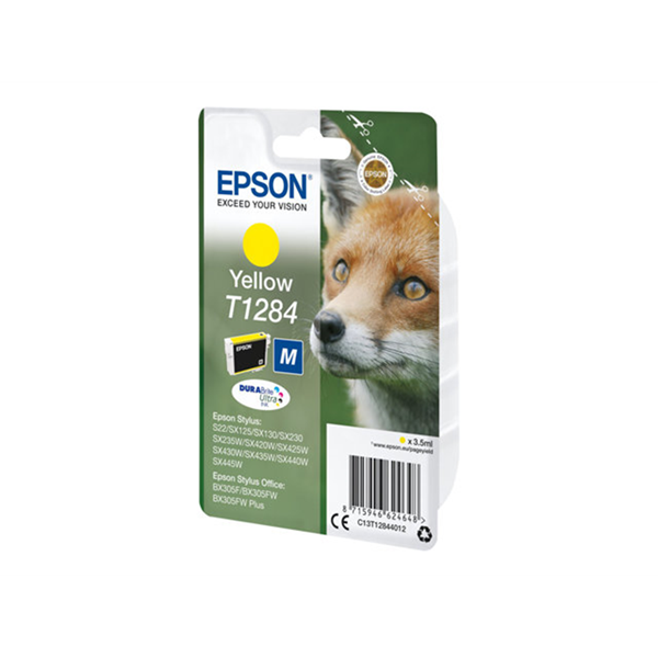 Singlepack Yellow T1284 DURABrite UltraInk