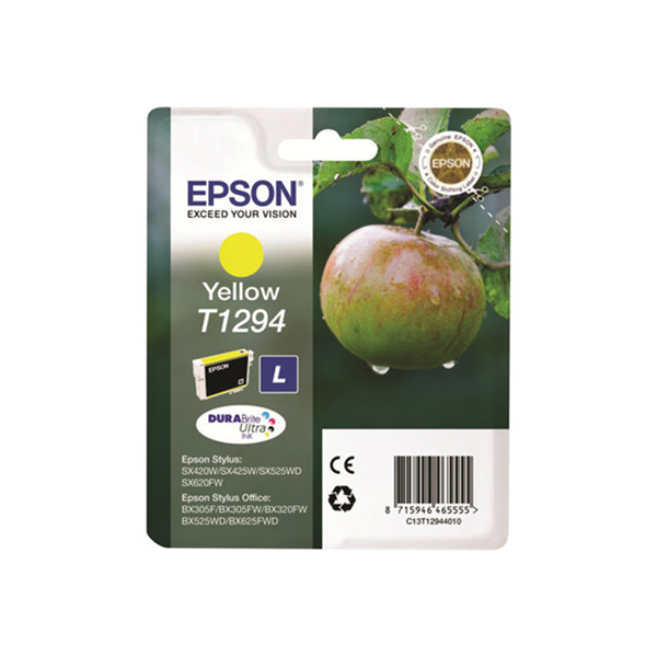 Singlepack Yellow T1294 DURABrite UltraInk Singlepack Yellow T1294 DURABrite UltraInk