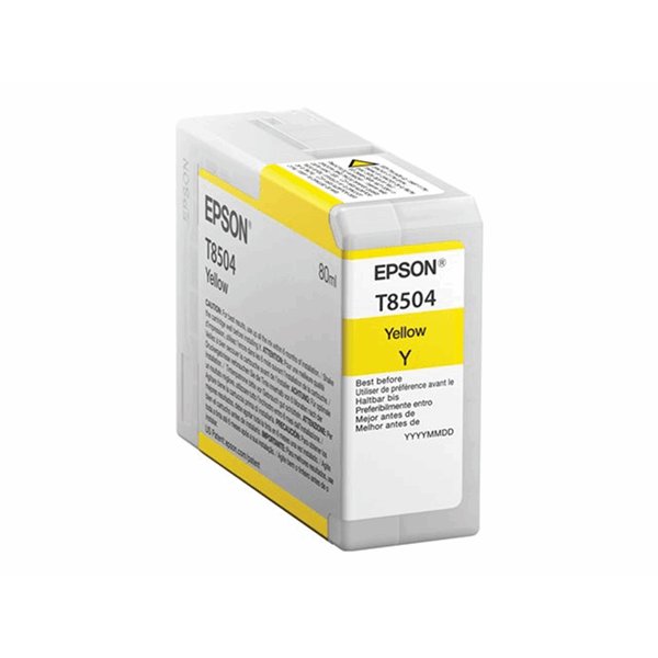 Singlepack Yellow T850400 UltraChrome HD ink 80ml
