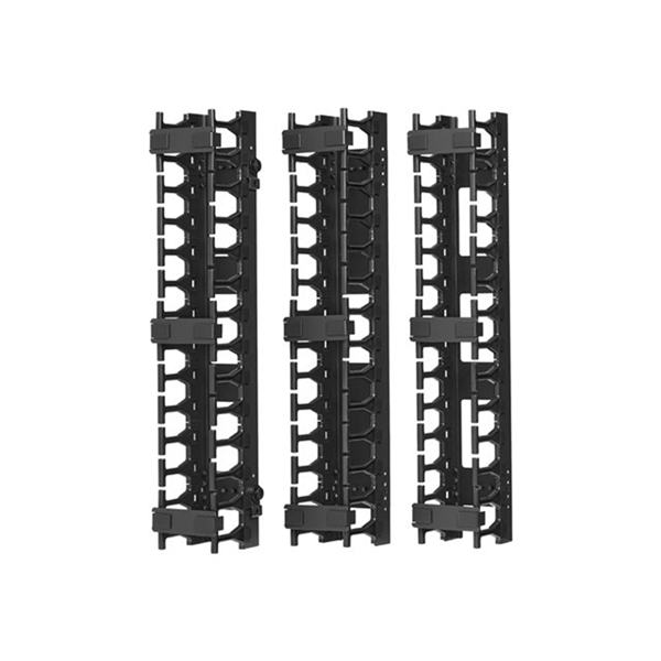 SmartRack 3-in. 7.62 cm Wide High Capacity Vertical Cable Manager Double fingerduct