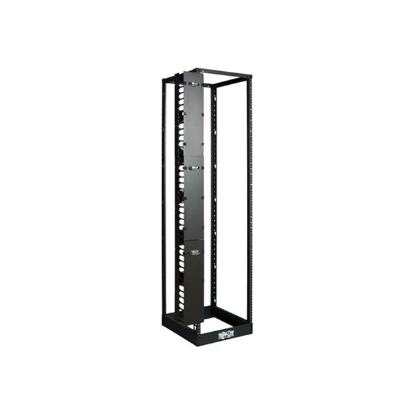 SmartRack 6-in. 15.24 cm Wide High Capacity Vertical Cable Manager Double finger duct with cover
