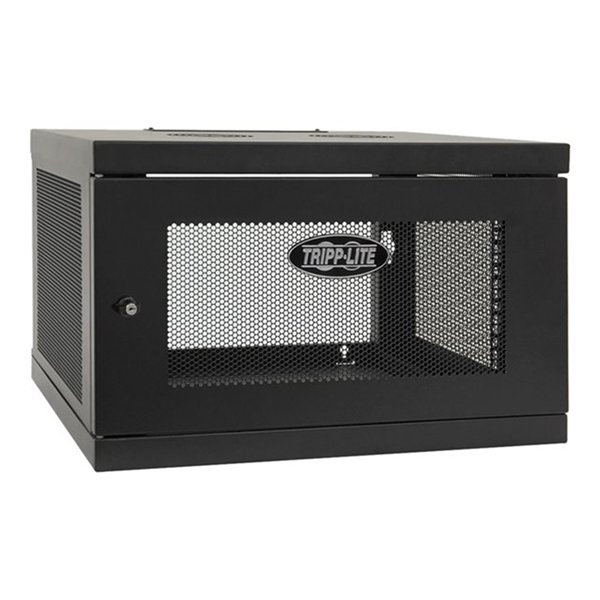 SmartRack 6U Low-Profile Switch-Depth Knock-Down Wall-Mount Mini Rack Enclosure