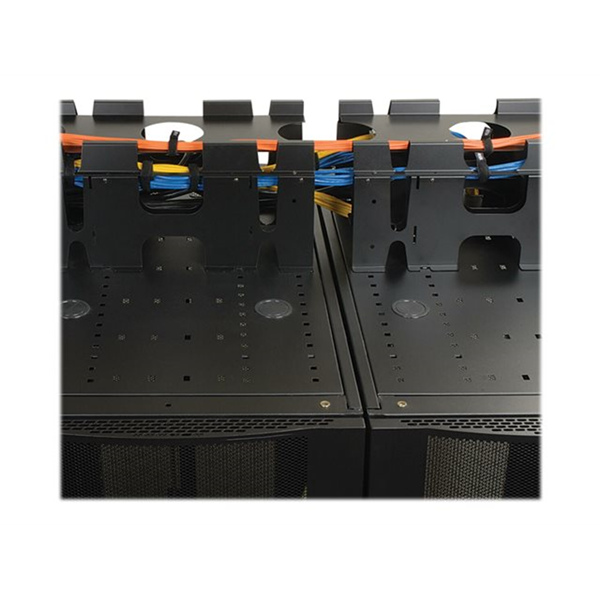 SmartRack Roof-Mounted Cable Trough Provides cable routing and power/data cablesegregation