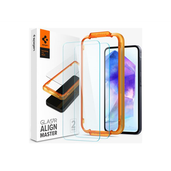 Spigen GLAS.tR AlignMaster - schermbeschermer voor mobiele telefoon - volledige afdekking