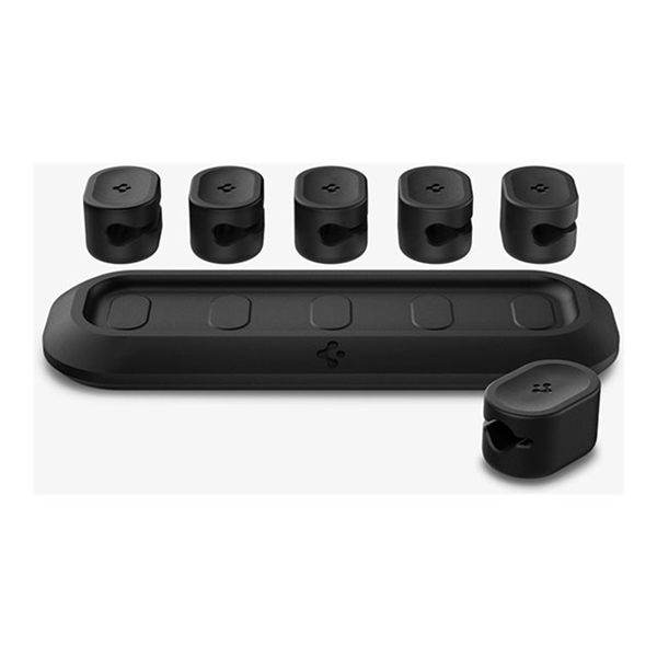 Spigen Magnetic Cable Holder Black LD101