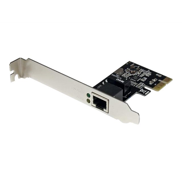 StarTech.com 1-poort PCI Express PCIe gigabit netwerkserver NIC-kaart - dubbelprofiel StarTech.com 1-poort PCI Express PCIe gigabit netwerkserver NIC-kaart - dubbelprofiel