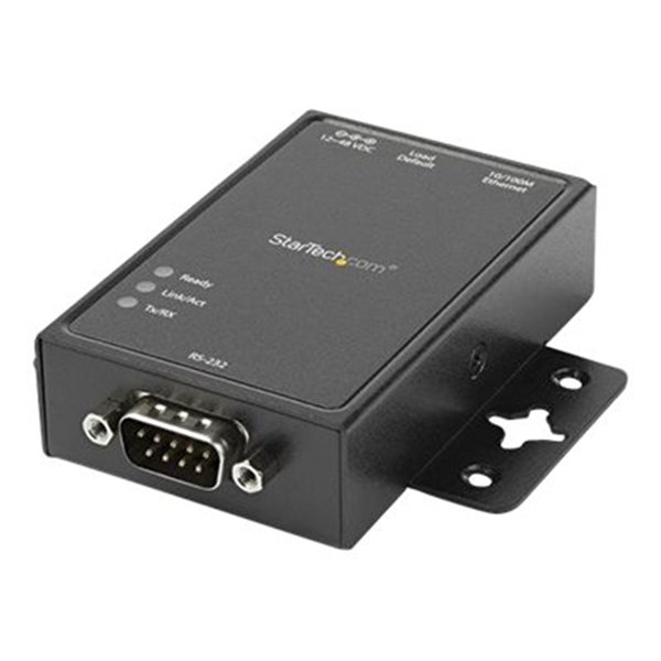 StarTech.com 1-poorts serieel-over-IP Ethernet apparaatserver - RS232 - DIN Rail en oppervlakte monteerbaar - aluminium