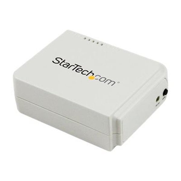 StarTech.com 1-poorts USB Wireless N netwerkprintserver met 10/100 Mbps Ethernet-poort  - 802.11 b/g/n