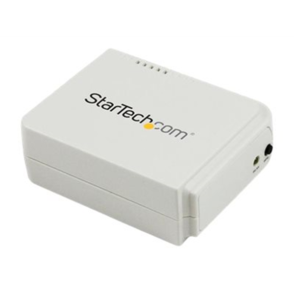 StarTech.com 1-poorts USB Wireless N netwerkprintserver met 10/100 Mbps Ethernet-poort  - 802.11 b/g/n