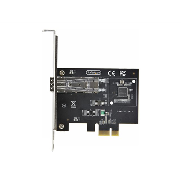 StarTech.com 1-Port GbE SFP Network Card, PCIe 2.1 x1, Intel I210-IS, 1GbE Controller, 1000BASE Copper/Fiber Optic, Single-Port Gigabit Ethernet NIC, Desktop/Server Backplanes - Windows and Linux Compatible (P011GI-NETWORK-CARD) StarTech.com 1-Port GbE SFP Network Card, PCIe 2.1 x1, Intel I210-IS, 1GbE Controller, 1000BASE Copper/Fiber Optic, Single-Port Gigabit Ethernet NIC, Desktop/Server Backplanes - Windows and Linux Compatible (P011GI-NETWORK-CARD)