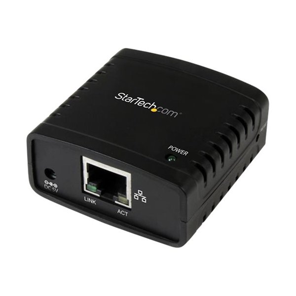 StarTech.com 10/100 Mbit/s Ethernet naar USB 2.0 netwerk LPR Printserver - USB print server met 10Base-T/100Base-TX Auto-sensing