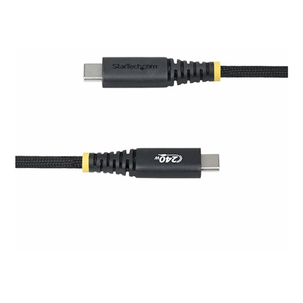 StarTech.com 2m USB-C Charging Cable, 240W, Silicone Jacket w/Braid StarTech.com 2m USB-C Charging Cable, 240W, Silicone Jacket w/Braid