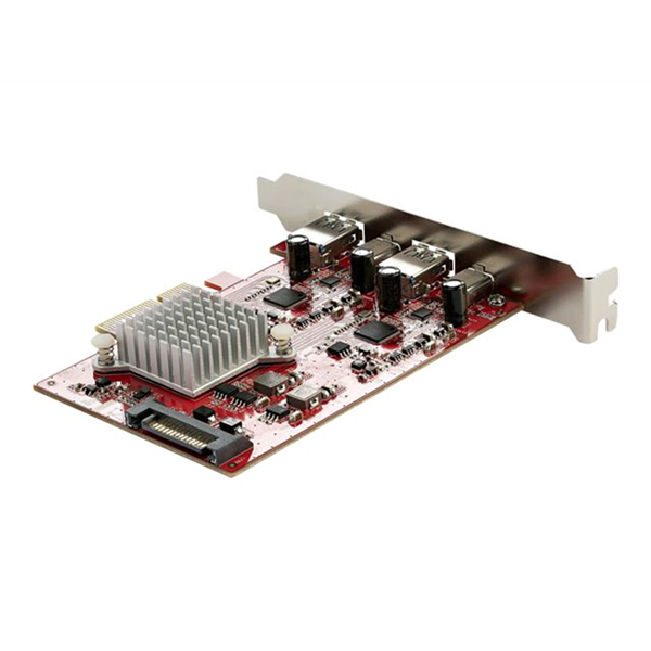 StarTech.com 4-Port USB PCIe Kaart - 10Gbps USB PCI Express Uitbreidingskaart met 2 Controllers - 2x USB-C & 2x USB-A ports (USB 3.2/3.1 Gen 2) - USB/USB-C PCI-e Kaart - Full Profile (PEXUSB312A2C2V) StarTech.com 4-Port USB PCIe Kaart - 10Gbps USB PCI Express Uitbreidingskaart met 2 Controllers - 2x USB-C & 2x USB-A ports (USB 3.2/3.1 Gen 2) - USB/USB-C PCI-e Kaart - Full Profile (PEXUSB312A2C2V)