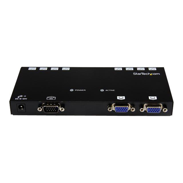 StarTech.com 492 ft. (150 m) VGA Over Cat5 Extender - VGA Extender - 8 Port Repeater - Cat5 - Video Over Ethernet (ST1218T)