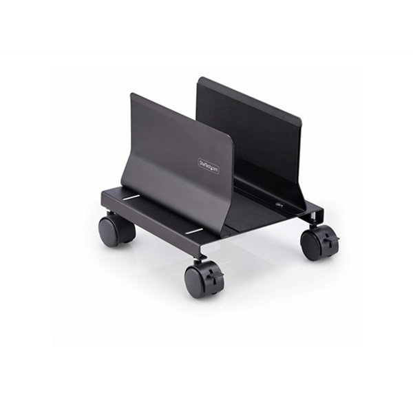 StarTech.com Computer Tower Cart Rolling CPU Caddy w/ Wheels, Adjustable