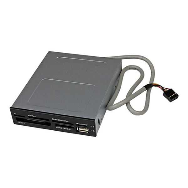 StarTech.com Interne USB 2.0 multimedia kaartlezer 3,5" 22-in-1 Front Panel card reader 22-in-1 - zwart StarTech.com Interne USB 2.0 multimedia kaartlezer 3,5" 22-in-1 Front Panel card reader 22-in-1 - zwart