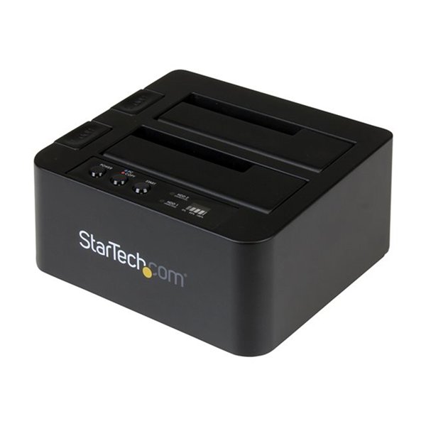 StarTech.com Standalone Hard Drive Duplicator, Dual Bay HDDSSD ClonerCopier, USB 3.1 (10 Gbps) to SATA III (6Gbps) HDDSSD Docking Station, Hard Disk Duplicator Dock - Hard Drive Cloner StarTech.com Standalone Hard Drive Duplicator, Dual Bay HDDSSD ClonerCopier, USB 3.1 (10 Gbps) to SATA III (6Gbps) HDDSSD Docking Station, Hard Disk Duplicator Dock - Hard Drive Cloner