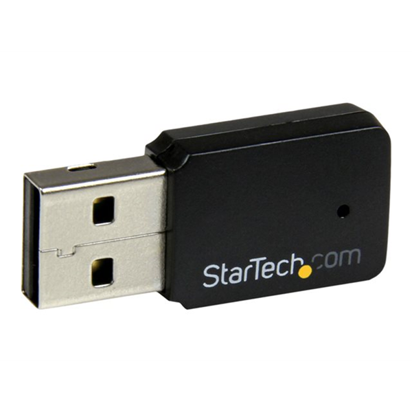 StarTech.com USB 2.0 AC600 Mini Dual Band Wireless-AC Network Adapter - 1T1R 802.11ac WiFi Adapter - 2.4GHz / 5GHz USB Wireless (USB433WACDB) StarTech.com USB 2.0 AC600 Mini Dual Band Wireless-AC Network Adapter - 1T1R 802.11ac WiFi Adapter - 2.4GHz / 5GHz USB Wireless (USB433WACDB)
