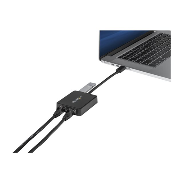 StarTech.com USB 3.0 naar 2-poorts gigabit Ethernet-adapter NIC met USB-poort