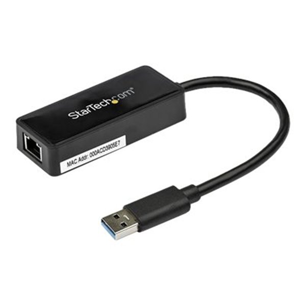 StarTech.com USB 3.0 naar gigabit Ethernet-adapter NIC met USB-poort - zwart